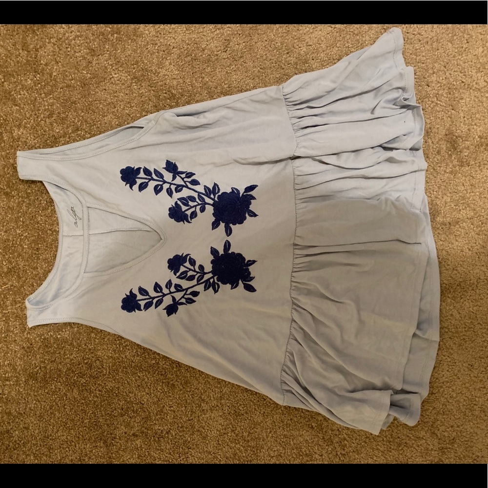 Blue Flower top